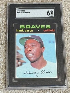 1971 TOPPS #400 HANK AARON SGC 6 EX/NM HOF - Bild 1 von 2
