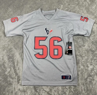 Camiseta deportiva gris grande juvenil ropa del equipo de la NFL Brian Cushing #56 de los Houston Texans nueva con etiquetas Foto 1 de 4