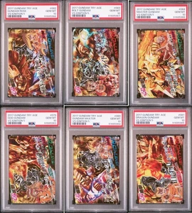 PSA10 VS5-079~084 Shuffle Alliance God Gundam 6 Serial Set Gundam Try-Age Bandai - Picture 1 of 7