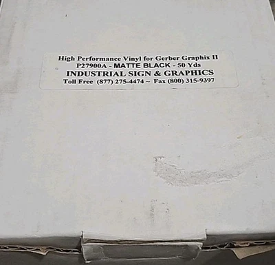 Gerber Scotchcal 220 Vinyl for Gerber Graphix II P27900A - Matte Black - 50 Yds - Image 1 of 4