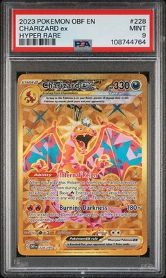 Pokemon Charizard ex 228/197 Hyper Rare Obsidian Flames #228 MINT PSA 9 - Image 1 of 2