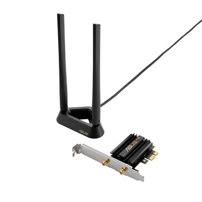 ASUS PCE AXE58BT WiFi 6E PCIe Adapter with Bluetooth 5.2 and External Antenna - Image 1 of 4
