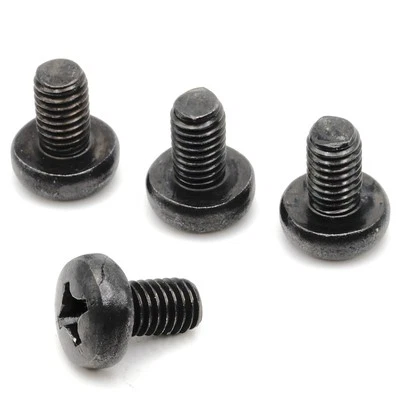 REPLACEMENTSCREWS Stainless Screws for Mercedes E550 License Plates (Set of 4, Black, Rear)