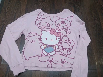 Top corto de manga larga Hello Kitty And Friends de Sanrio para niñas talla grande 10/12 Foto 1 de 4