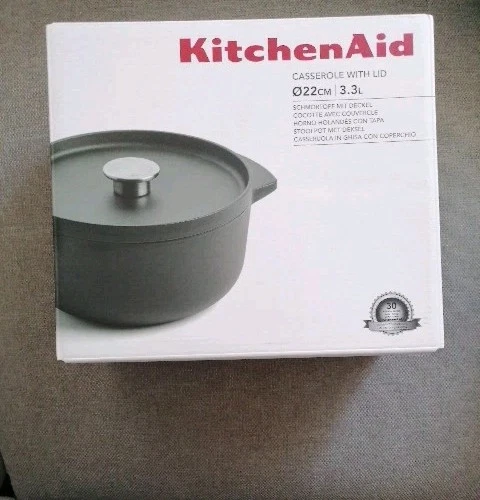 KitchenAid Casserole Bräter Topf Schmortopf  22 cm / 3,3 L  Kitchen Aid NEU - Bild 1 von 1