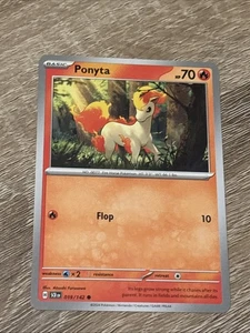 Ponyta - 019/142 - Common Stellar Crown Pokemon Card - Picture 1 of 2