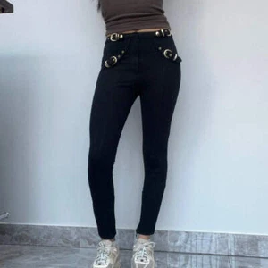 Versace Jeans Couture Trousers - 24W UK 4 Black Cotton - Picture 1 of 10