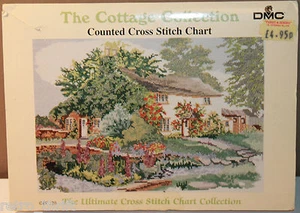 Cottage Collection Counted Cross Stitch Chart PC120 Rose Cottage John Hassall - Picture 1 of 2
