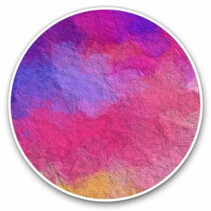 2 x Vinyl Aufkleber 30 cm - Paint Art Ombre Muster rosa blau cool Geschenk #16990 - Bild 1 von 9