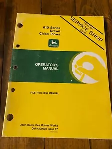 John Deere 610 Drawn Chisel Plows Operator's Manual - Picture 1 of 2