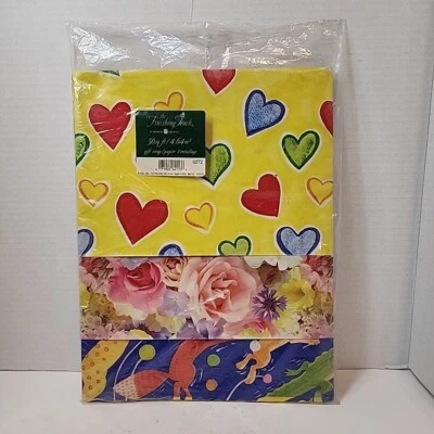 Vtg Finishing Touch AGC All Occasion 8 Full Sheets 50 sq.ft Wrapping Paper 0272 - Image 1 of 4