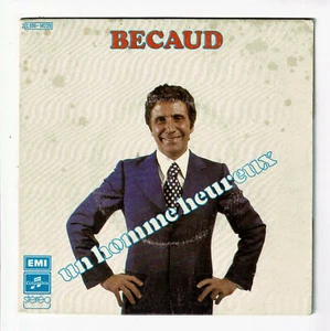 Gilbert BECAUD Vinyle 45T 7" HOMME HEUREUX - PREMIERE CATHEDRALE -COLUMBIA 14229 - Picture 1 of 3
