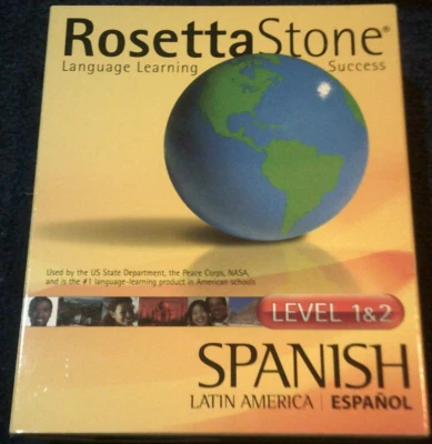 Rosette Stone Spanish Level 1 & 2,  2004 Personal Edition CD-ROM for Windows & M - Image 1 of 4
