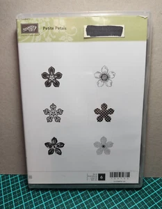 Stampin Up Retired - Petite Petals stamp set - red rubber - Picture 1 of 1