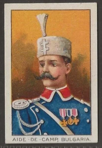 ATC A.T.C. (USA)-MILITARY SERIES 1910 (WHITE BORDER LENOX BACK)- AIDE BULGARIA - Picture 1 of 2