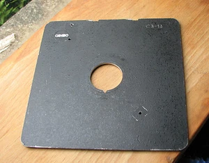 Cambo SC Monorail 10x8 5x4 lens board copal compur 0 ,  35.4mm hole - Picture 1 of 3