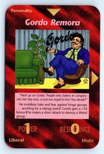 Illuminati New World Order INWO UnLimited Card Game NWO Gordo Remora Common