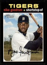 2020 Topps Heritage Base #388 Niko Goodrum - Detroit Tigers