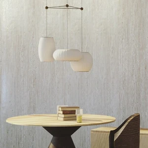 Industrial white Gloss beige metallic faux distressed wood textured Wallpaper 3D - Picture 1 of 11