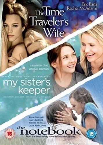 THE TIME TRAVELER'S WIFE MY SISTER'S KEEPER NOTEBOOK 3 DISC SET DVD NEW & SEALED - Image 1 of 1