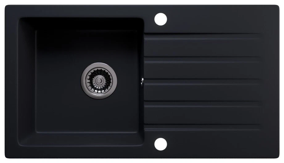 Lindbergh MEG11 Einbau-Granitspüle - Schwarz