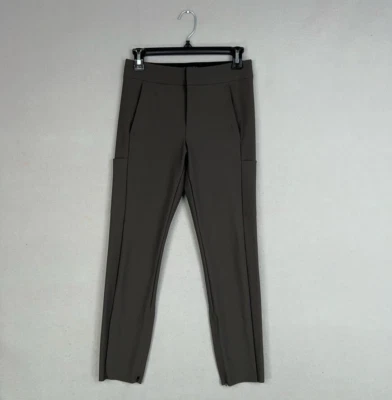 Pantalones Athleta Mujer 2 Pantalones Estelares Trabajo Oficina Mínimo Neutro Ajustado Viaje Foto 1 de 4