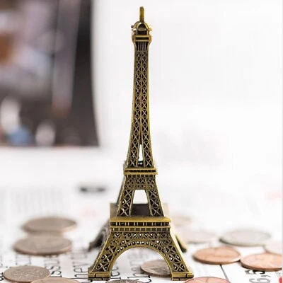 Large Metal Eiffel Tower Miniature Souvenir Model Monument Architecture - Image 1 of 4
