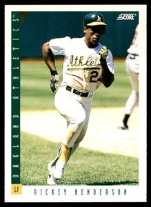 1993 SCORE RICKEY HENDERSON OAKLAND ATHLETICS #71