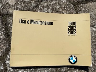 Libretto uso e manutenzione BMW 1600 2002 2002 Automatic - Originale 1970 - Immagine 1 di 4