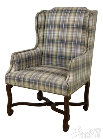 57851EC: Continental Style Wing Back Chair Cover