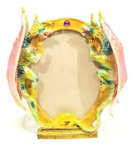 New Dragon Sculpture 8" x 5.75" Picture Frame - 9 7/8" x 8 1/2" x 2" - NWT - Picture 1 of 2
