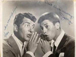 Original Vintage Signed Photograph Dean Martin and Jerry Lewis - Picture 1 of 3