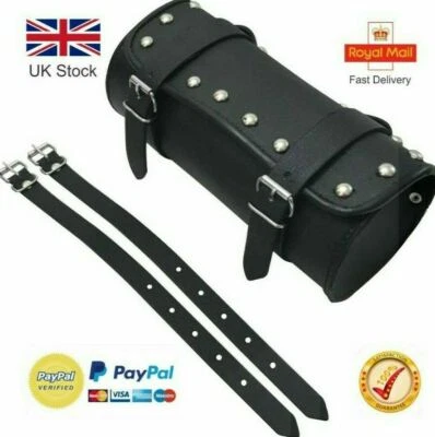 MOTORCYCLE TOOL BAG MOTORBIKE GENUINE 100% LETAHER TOOL ROLL SADDLE BAG UN 04 - Image 1 of 3