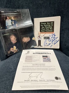 Robin Williams Signed 2001 Dilbert Calendar BAS COA inscription One Hour Photo - Picture 1 of 9