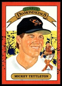 1990 Donruss Diamond Kings #5 Mickey Tettleton Baltimore Orioles