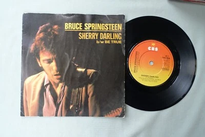 BRUCE SPRINGSTEEN 7" SHERRY DARLING b/w BE TRUE UK CBS 1981 PIC SLEEVE 80S ROCK - Image 1 of 2