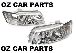 VZ BERLINA CHROME Projector HEADLIGHTS HEAD LAMP HOLDEN BERLINA VZ NEW PAIR - Picture 1 of 1