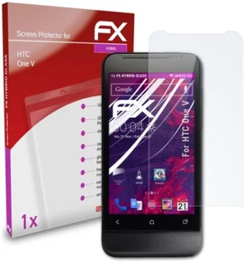 atFoliX Verre film protecteur pour HTC One V 9H Hybride-Verre - Photo 1 sur 5