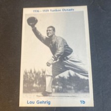 New York Yankees Lou Gehrig 1975 TCMA 1936-1939 Yankee Dynasty 