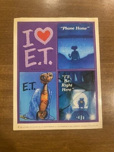 Vintage 1982 Hallmark E.T. Stickers One Sheet Toy - Picture 1 of 1