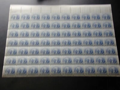 US MINT SHEET MNH 1940 FAMOUS AMERICANS FRENCH 5 CENTS SCOTTS 887 FREE SHIPPING - Image 1 of 2