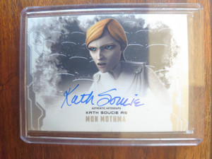 TOPPS STAR WARS MASTERWORK - KATH SOUCIE AS MON MOTHMA  AUTOGRAPH CARD
