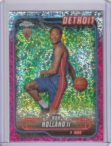 2024-2025 TOPPS CROMO BALONCESTO RON HOLLAND II ROSA BRILLO REFRACTOR 275/350 - Imagen 1 de 1