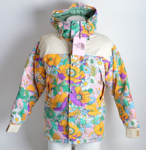 Giacca imbottita donna The North Face X Gucci $1600 XXS floreale multicolore nuova con etichetta