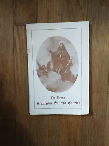 Commemorative Of Beatification Of St. Frances Xavier Cabrini 1938 Italian - Picture 1 of 5