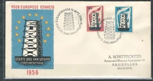 NETHERLANDS ILLUSTRATED COVER REBUILDING EUROPE FDC Europa CEPT LOT(NETH 35) - Picture 1 of 1