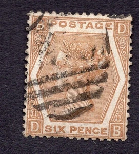 LOTE DE SELLOS DE GRAN BRETAÑA SCOTT # 59 PLACA 11 USADO ($75) - Imagen 1 de 2