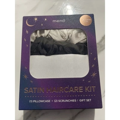 Kit de cuidado del cabello satinado Mend (1) funda de almohada + (2) juego de regalo crujiente tamaño estándar Foto 1 de 3