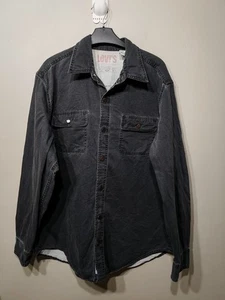 Camisa Levis Genuina Ropa de Trabajo Para Hombres Grande Denim Abotonada Manga Larga Carbón  - Imagen 1 de 10