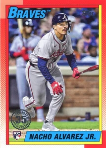 Nacho Alvarez Jr. Topps Series 1 35th Anniversary Insert #T90-79 Atlanta Braves - Picture 1 of 2